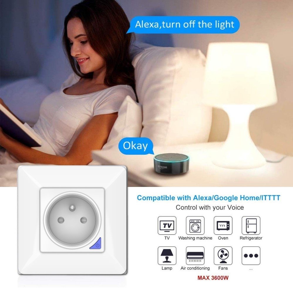 IMMAX NEO SMART chytrá vnitřní zásuvka s kolíkem (typ E)/ 16A/ 1x USB/ 1x USB-C/ PD 20W/ Zigbee/ LIDL/ TUYA