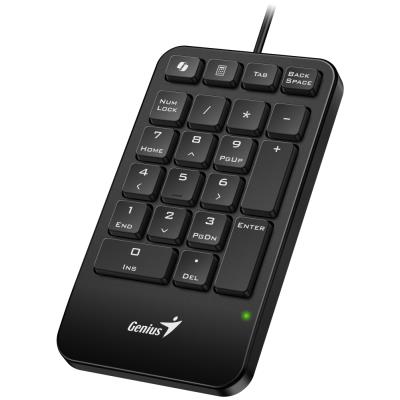 GENIUS NumPad 125/ Drátová/ USB-C/ Copilot/ slim design/ předložka/ černá