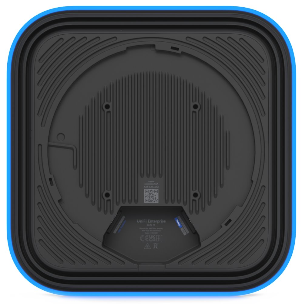 Ubiquiti UniFi E7 - Enterprise Wi-Fi 7 AP, 2.4/5/6GHz, až 20.8Gbps, 1x 10GbE, 1x GbE, vnitřní, PoE++ (bez PoE inj.)