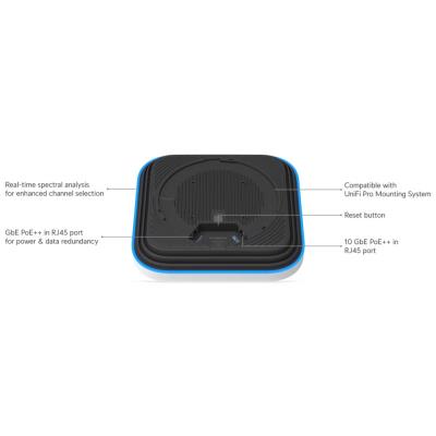 Ubiquiti UniFi E7 - Enterprise Wi-Fi 7 AP, 2.4/5/6GHz, až 20.8Gbps, 1x 10GbE, 1x GbE, vnitřní, PoE++ (bez PoE inj.)