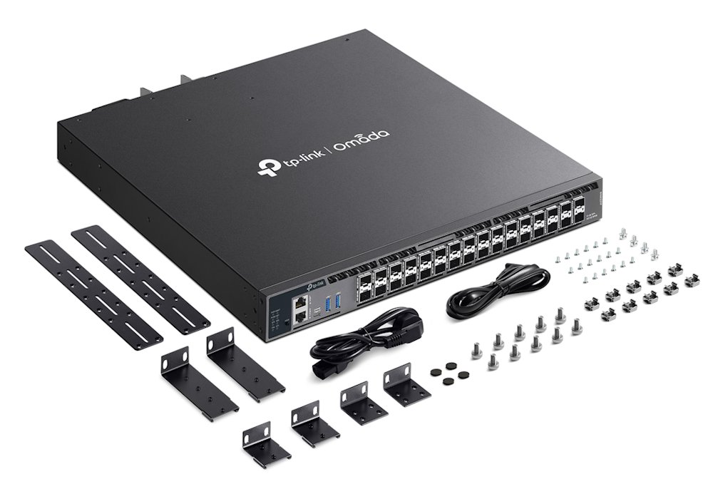 TP-Link SX6632YF, Omada 26-Port 10G L3 Switch, 26x 10GB SFP+, 6x 25GB SFP28, 2x USB, 1U