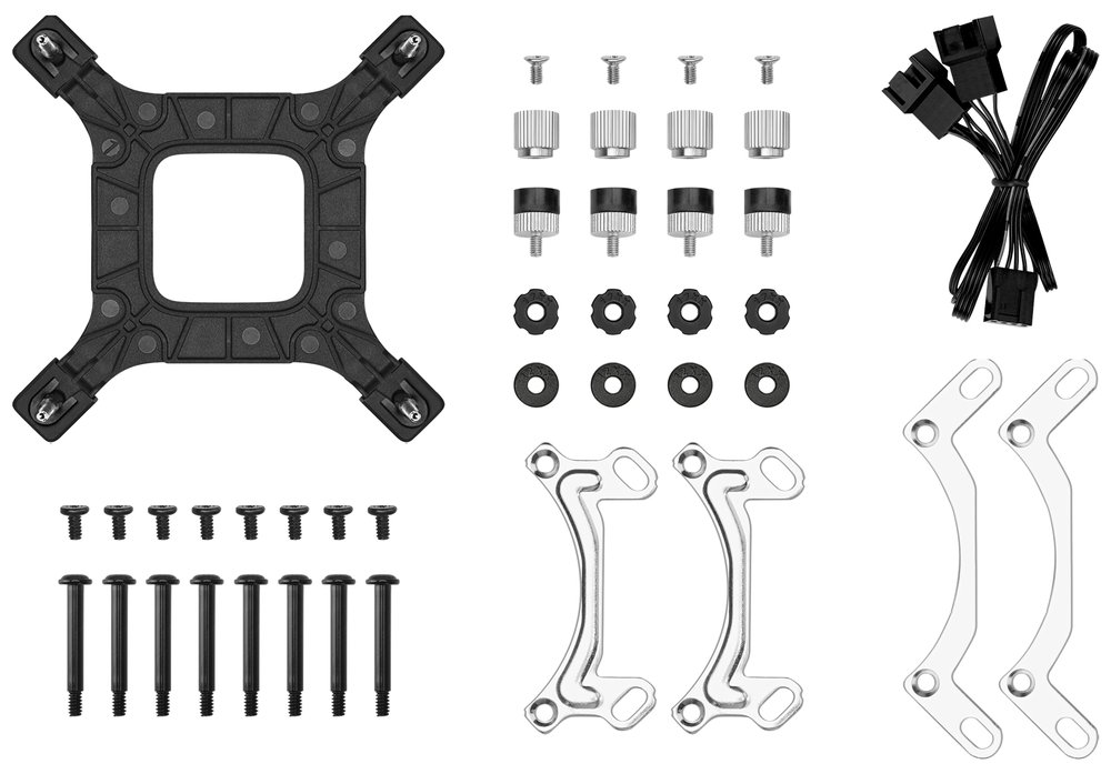 DEEPCOOL vodní chladič LE240 V2 / 2x120 PWM ARGB fan / displej / černý