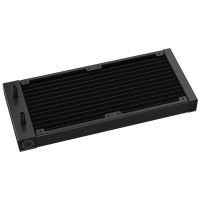 DEEPCOOL vodní chladič LE240 V2 / 2x120 PWM ARGB fan / displej / černý