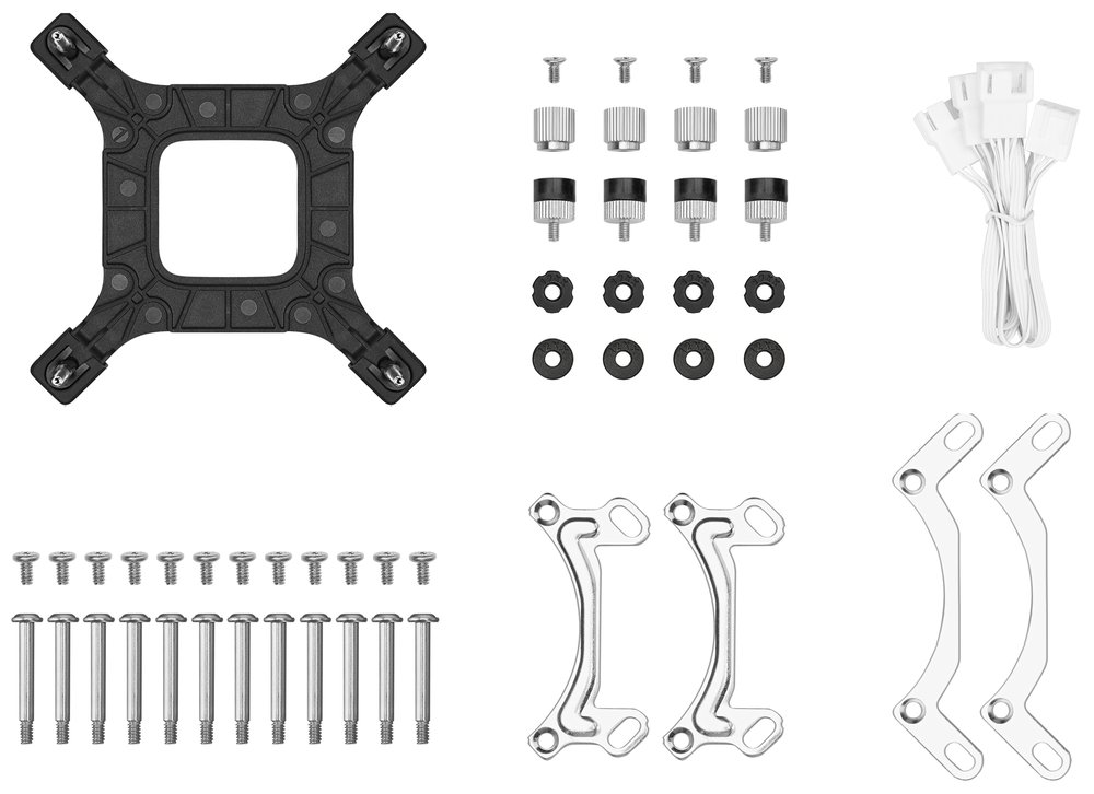 DEEPCOOL vodní chladič LE360 V2 / 3x120 PWM ARGB fan / displej / bílý