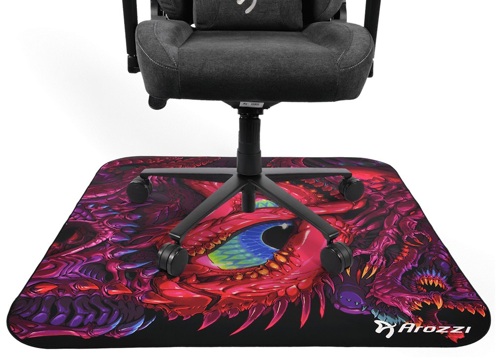 AROZZI Zona Quattro Crawling Chaos/ ochranná podložka na podlahu/ 116 x 116 cm/ dračí design