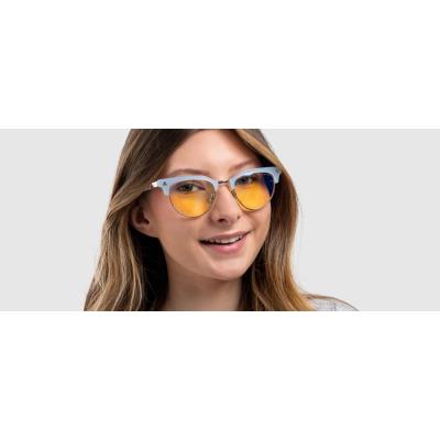 GUNNAR kancelářske/herní brýle CALIFORNIA DREAMIN' BEACH BLUE * jantárová skla * BLF 65 * GUNNAR focus