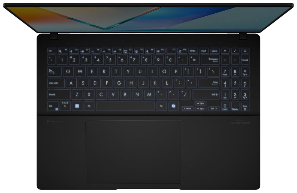 ASUS Vivobook S/ Core Ultra 7 255H/ 32GB/ 1TB SSD/ Intel Arc/ 16"WQXGA+,120Hz,matný/ W11P/ černý