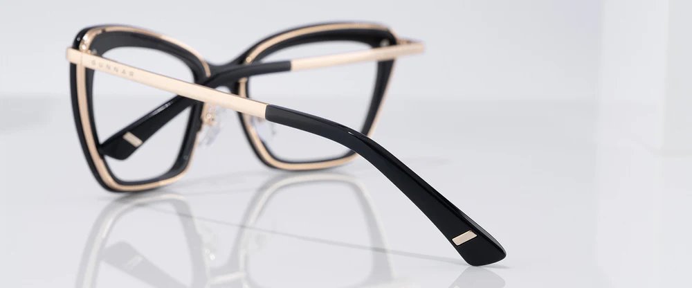 GUNNAR kancelářske/herní brýle  ANNA ONYX čirá skla BLF 35 GUNNAR focus