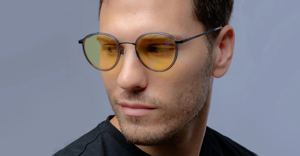 GUNNAR kancelářske/herní brýle ATHERTON /ONYX / * jantárová skla * BLF 65 * GUNNAR focus