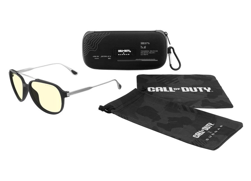 GUNNAR kancelářske/herní brýle CALL OF DUTY-GHOST*obruby ONYX/MERCURY* jantarová sluneční zatmavovací skla*NEUTRAL focus