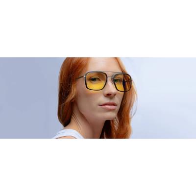 GUNNAR kancelářske/herní brýle  BARRON SILVER jantarová skla BLF 65 GUNNAR focus