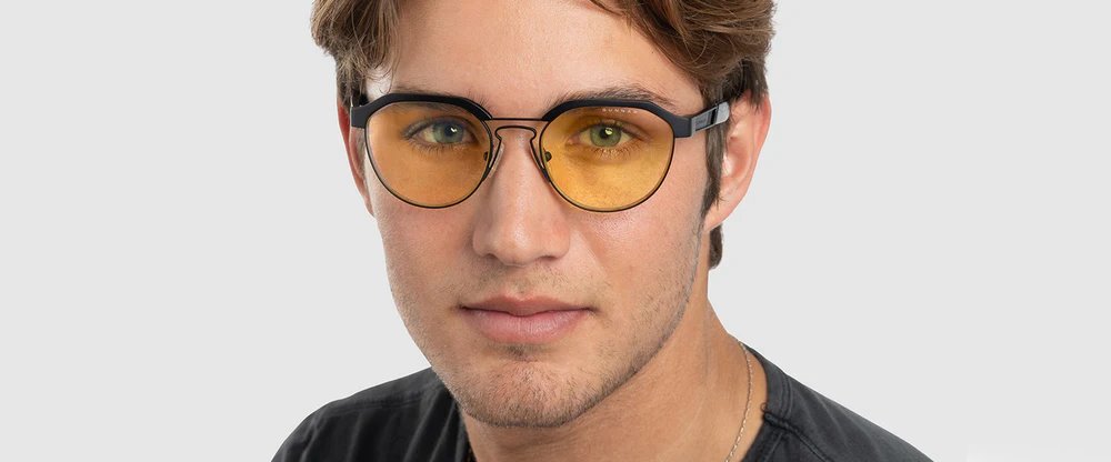 GUNNAR kancelářske/herní brýle  CAMPBELL ONYX jantarová skla BLF 65 GUNNAR focus