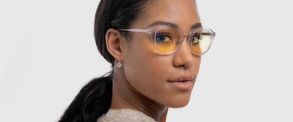 GUNNAR kancelářske/herní brýle COTTON CANDY CARNIVAL LILAC SKIES * jantárová skla * BLF 65 * GUNNAR focus