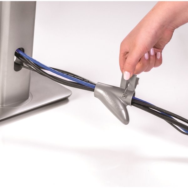 FELLOWES Cablezip organizér a chránič kabeláže/ průměr 20 mm/ délka 2 m/ stříbrný