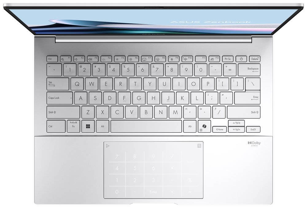 ASUS Zenbook/ Core Ultra 7 255H/ 32GB/ 1TB SSD/ Intel Arc/ 14"WUXGA,touch/ W11P/ stříbrný