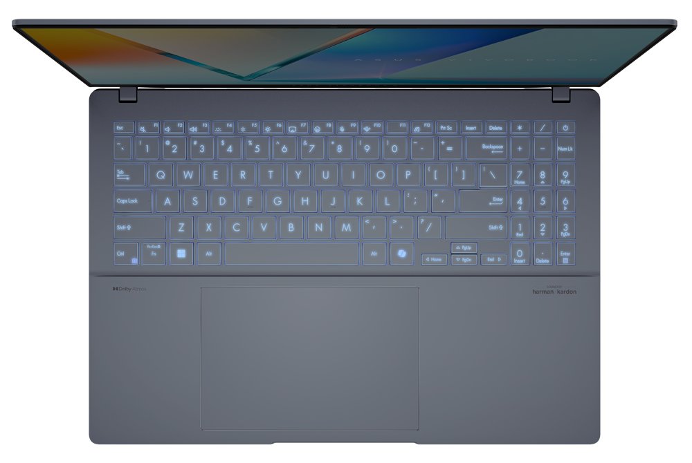 ASUS Vivobook S/ Core Ultra 7 255H/ 16GB/ 1TB SSD/ Intel Arc/ 16"WQXGA+,120Hz,matný/ W11P/ modrý