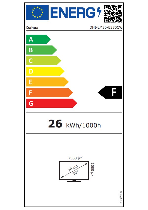 DAHUA 30" LED LM30-E330CW/ VA panel/ 2560x1080 (WFHD)/ 3000:1/ 1ms/ HDMI/ DP/ VESA 75x75/ bílý