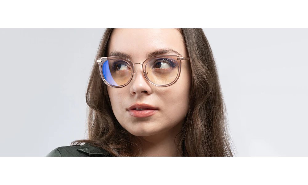 GUNNAR kancelářske/herní brýle  LAHTI ROSE CRYSTAL čirá skla BLF 35 GUNNAR focus