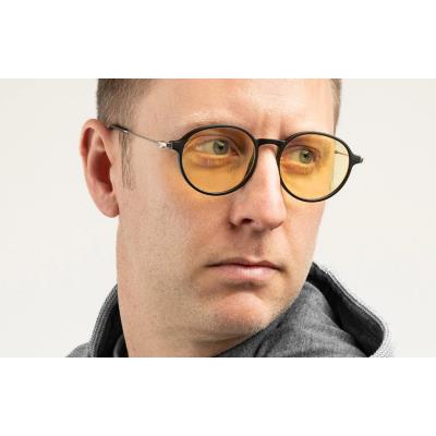 GUNNAR kancelářske/herní brýle LOOP ONYX/MERCURY  * čirá  skla  * BLF 35 *GUNNAR focus