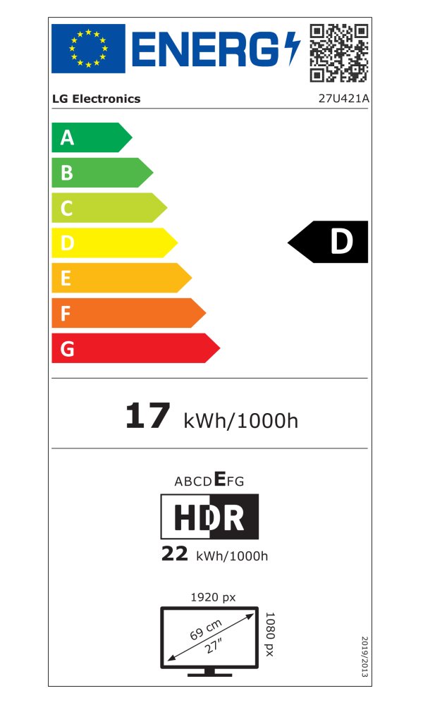 LG monitor 27U421A-B 27" VA  1920x1080 / 16:9 /100Hz/ 250cdm / 5ms / USB-C 15W/ HDMI