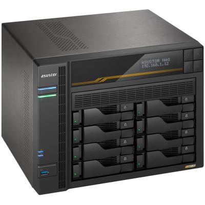Asustor Lockerstor 8 Gen3 AS6808T   8x 2,5"/3,5" SATA III/ 16GB RAM/ Dual 10GbE Ports/ Dual 5GbE Ports/ 4x M.2 SSD