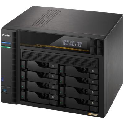 Asustor Lockerstor 8 Gen3 AS6808T   8x 2,5"/3,5" SATA III/ 16GB RAM/ Dual 10GbE Ports/ Dual 5GbE Ports/ 4x M.2 SSD