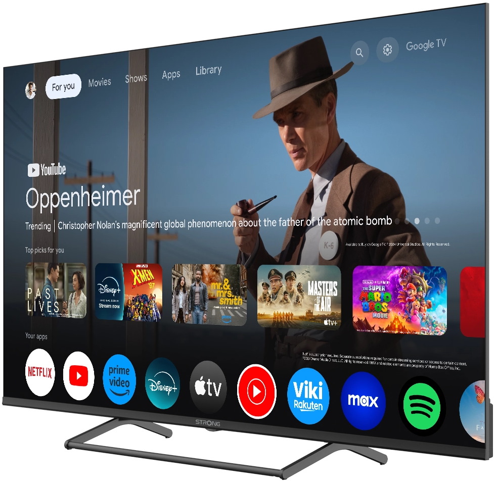 STRONG SMART LED TV 50"/ SRT50UG7773C/ UHD/ 3840x2160/ DVB-T2/C/S2/ H.265/HEVC/ 3xHDMI/ 2xUSB/ Wi-Fi/ LAN/ G/ ANDROID 14