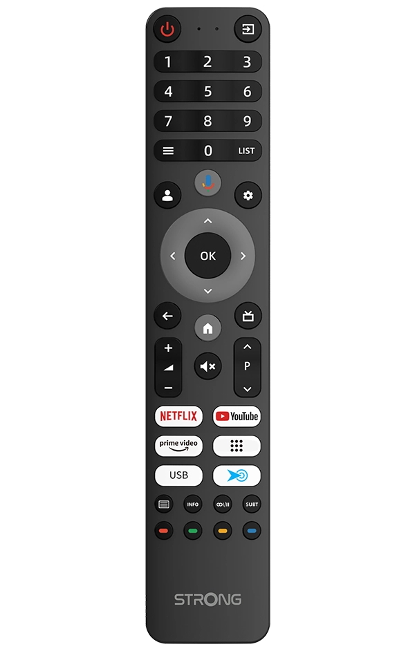 STRONG SMART LED TV 55"/ SRT55UG7773C/ UHD/ 3840x2160/ DVB-T2/C/S2/ H.265/HEVC/ 3xHDMI/ 2xUSB/ Wi-Fi/ LAN/ G/ ANDROID 14