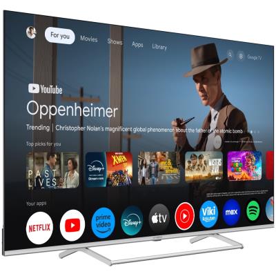 STRONG SMART QLED TV 50"/ SRT50UG8773C/ UHD/ 3840x2160/ DVB-T2/C/S2/ H.265/HEVC/ 4xHDMI/ 2xUSB/ Wi-Fi/ LAN/ G/ ANDROID14