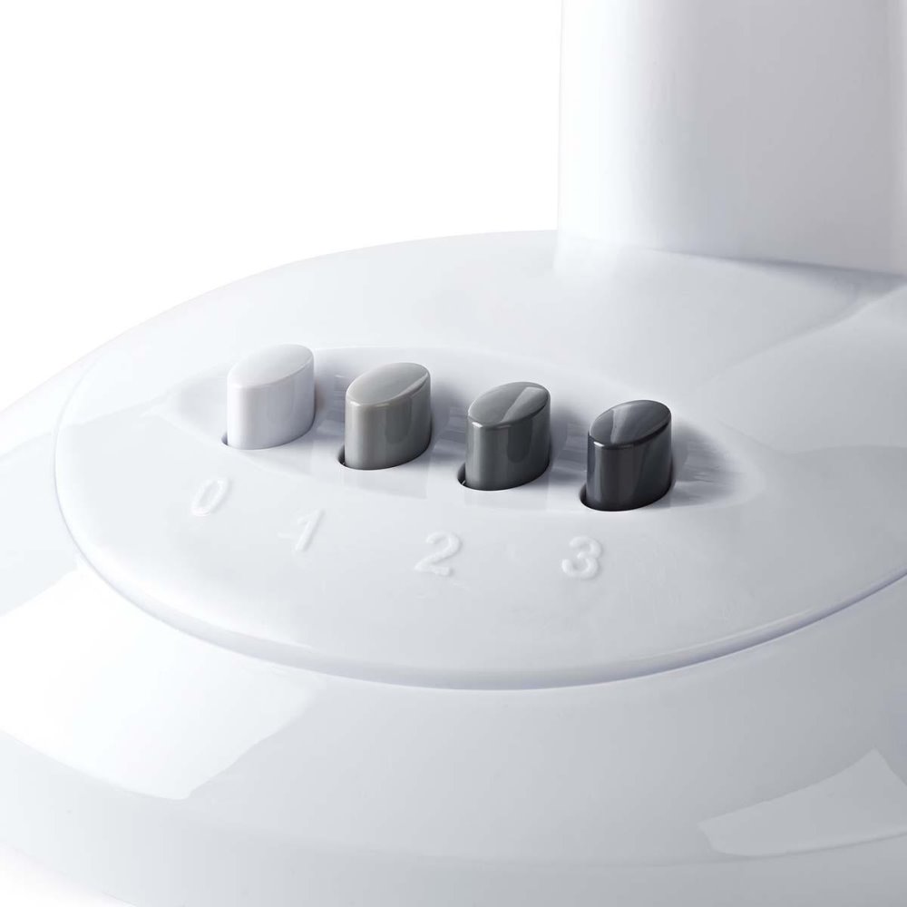 NEDIS stolní ventilátor/ průměr 30 cm/ výkon 35 W/ 3 rychlosti/ funkce oscilace/ kabel 1,5 m/ bílý