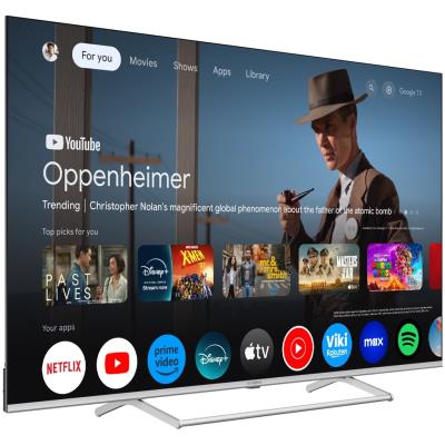 STRONG SMART QLED TV 55"/ SRT55UG8773C/ UHD/ 3840x2160/ DVB-T2/C/S2/ H.265/HEVC/ 4xHDMI/ 2xUSB/ Wi-Fi/ LAN/ G/ ANDROID14