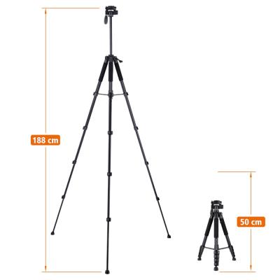 Rollei Stativ Compact Traveler Star S4 / Zátěž 5kg/ Vytažený 160cm/ Černý