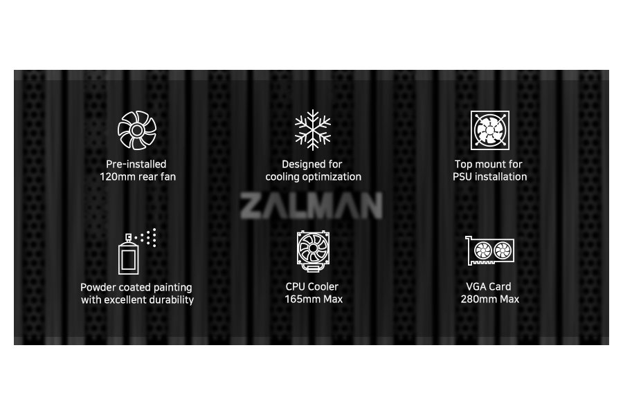 Zalman skříň T6 / Middle tower / ATX / USB 3.0 / USB 2.0