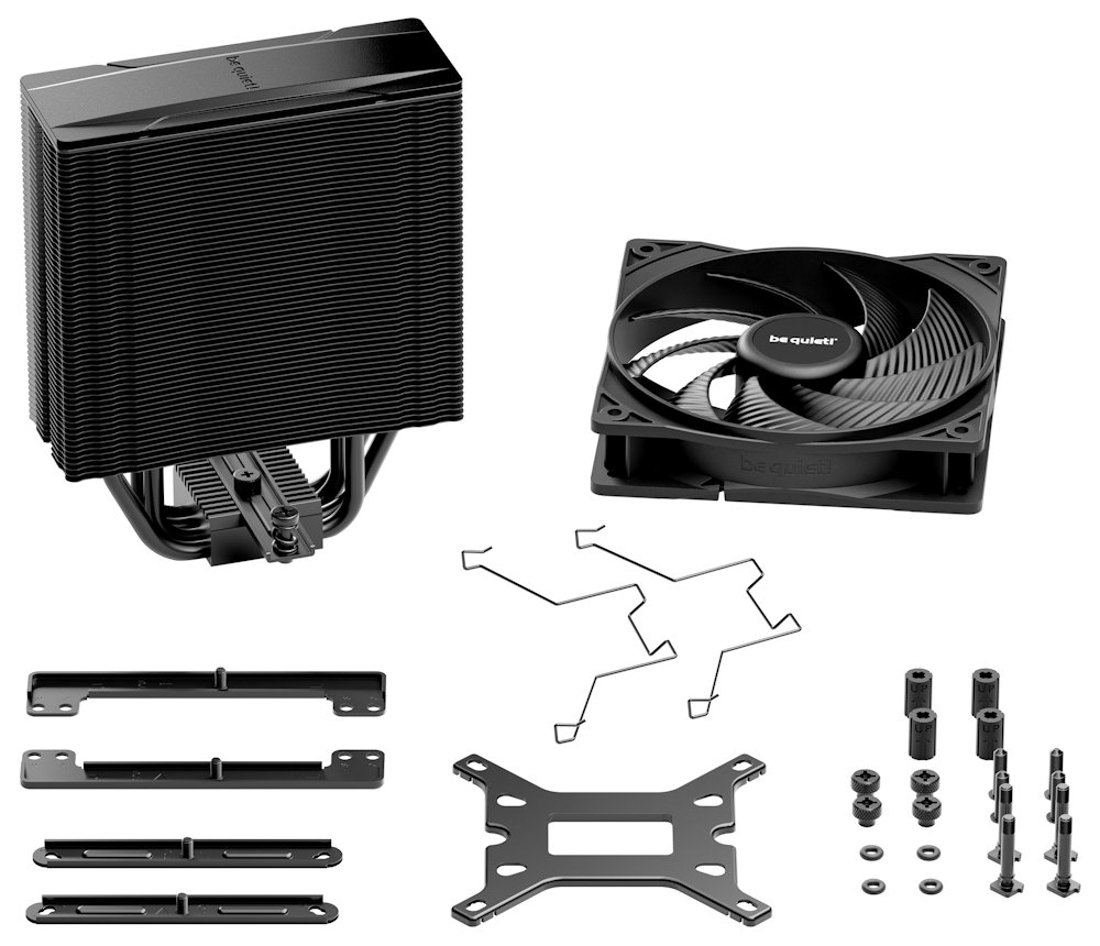 Be quiet! chladič CPU PURE ROCK 3 Black / 120mm PWM fan / 4x heatpipe / černý