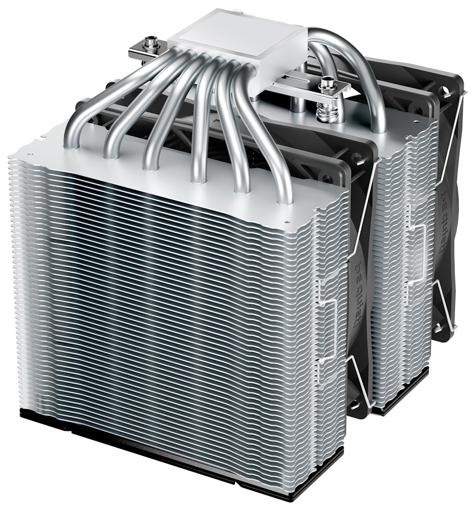 Be quiet! chladič CPU PURE ROCK PRO 3 / 2x120mm PWM fan / 6xheatpipe / stříbrný