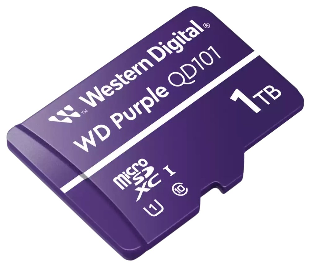 WD PURPLE 1TB MicroSDXC QD101 / WDD100T1P0C / CL10 / U1 /