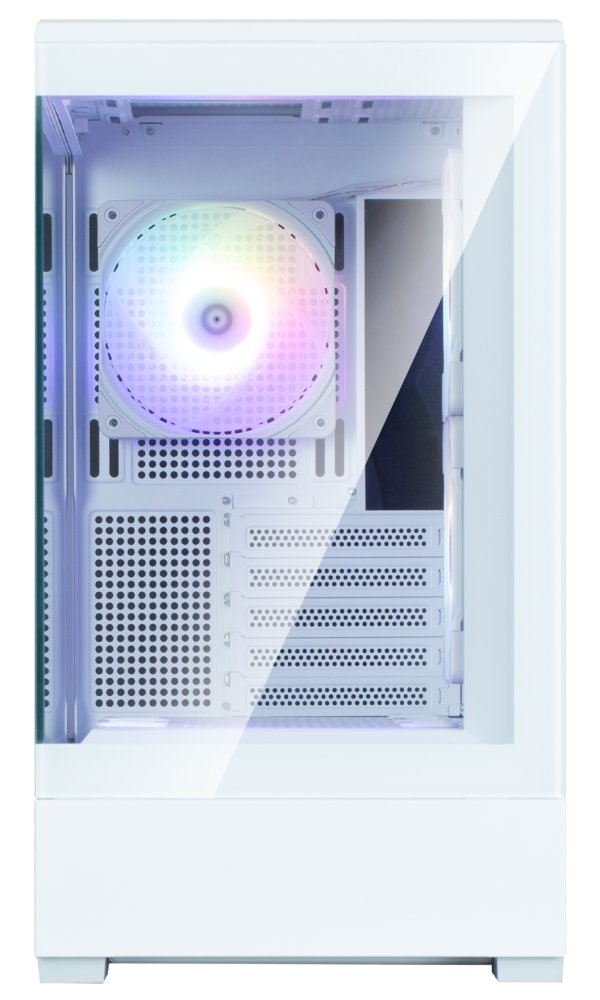 Zalman skříň P30 White V2/ miniT / 3x120mm fan ARGB / USB 3.0 / USB-C / temperované sklo / bílá
