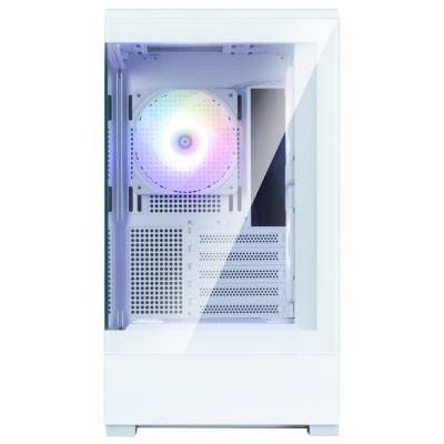 Zalman skříň P30 White V2/ miniT / 3x120mm fan ARGB / USB 3.0 / USB-C / temperované sklo / bílá
