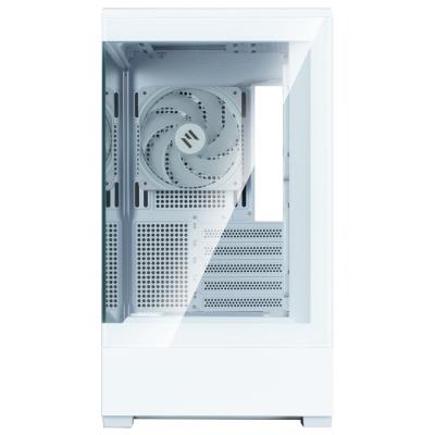 Zalman skříň P30 White V2/ miniT / 3x120mm fan ARGB / USB 3.0 / USB-C / temperované sklo / bílá