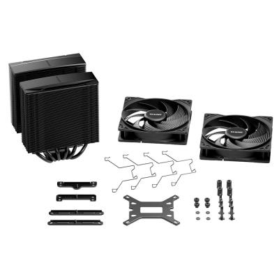 Be quiet! chladič CPU PURE ROCK PRO 3 Black / 2x120mm PWM fan / 6xheatpipe / černý