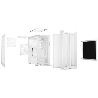 Be quiet! skříň PURE BASE 501DX / ATX / 3x140mm PWM fan / ARGB LED pásek / USB3.2 / temperované sklo / bílá