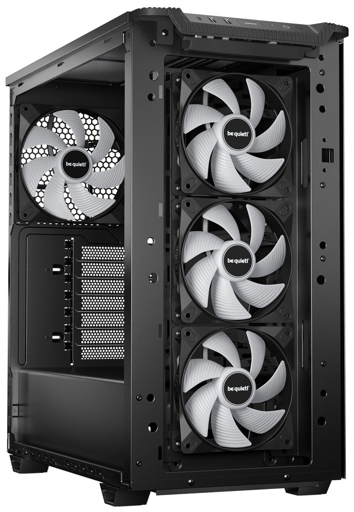 Be quiet! skříň PURE BASE 501LX / ATX / 4xARGB fan / USB-C / 2xUSB 3.2 / temperované sklo / černá