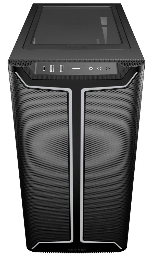 Be quiet! skříň PURE BASE 501DX / ATX / 3x140mm PWM fan / ARGB LED pásek / USB3.2 / temperované sklo / černá