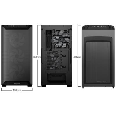 Be quiet! skříň PURE BASE 501LX / ATX / 4xARGB fan / USB-C / 2xUSB 3.2 / temperované sklo / černá