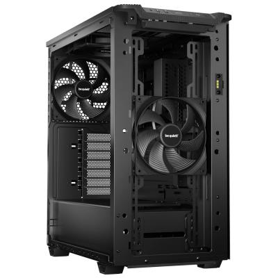 Be quiet! skříň PURE BASE 501DX / ATX / 3x140mm PWM fan / ARGB LED pásek / USB3.2 / temperované sklo / černá