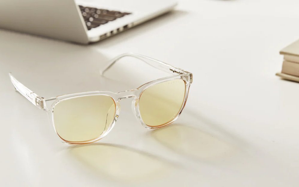 GUNNAR kancelářske/herní brýle OAKLAND CRYSTAL * jantarová skla * BLF 65 * GUNNAR focus