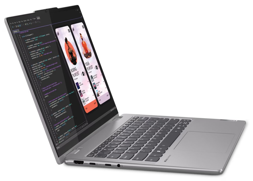 Lenovo Yoga 7 2v1/ Ryzen 5 8640HS/ 16GB DDR5/ 512GB SSD/ Radeon Graphics/ 14"WUXGA,OLED,touch/ bez OS/ šedý