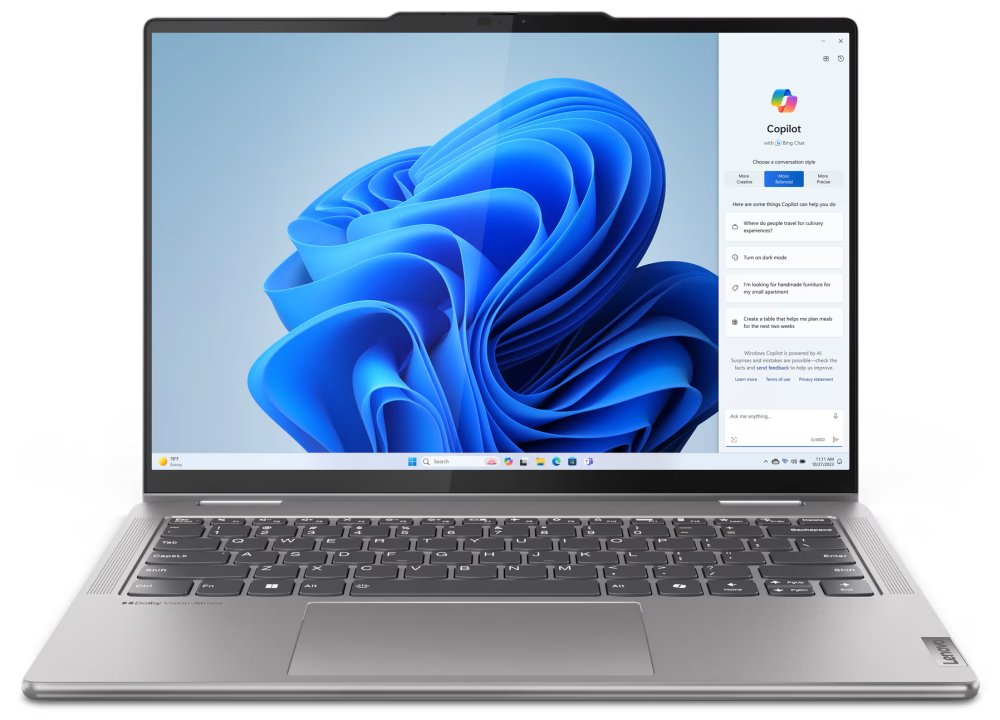 Lenovo Yoga 7 2v1/ Ryzen 5 8640HS/ 16GB DDR5/ 512GB SSD/ Radeon Graphics/ 14"WUXGA,OLED,touch/ bez OS/ šedý