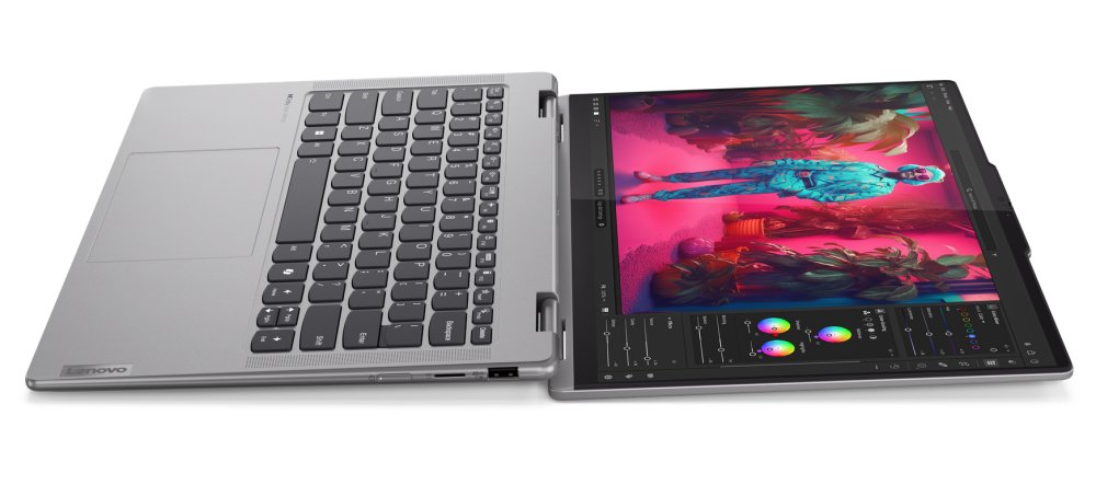 Lenovo Yoga 7 2v1/ Ryzen 5 8640HS/ 16GB DDR5/ 512GB SSD/ Radeon Graphics/ 14"WUXGA,OLED,touch/ bez OS/ šedý