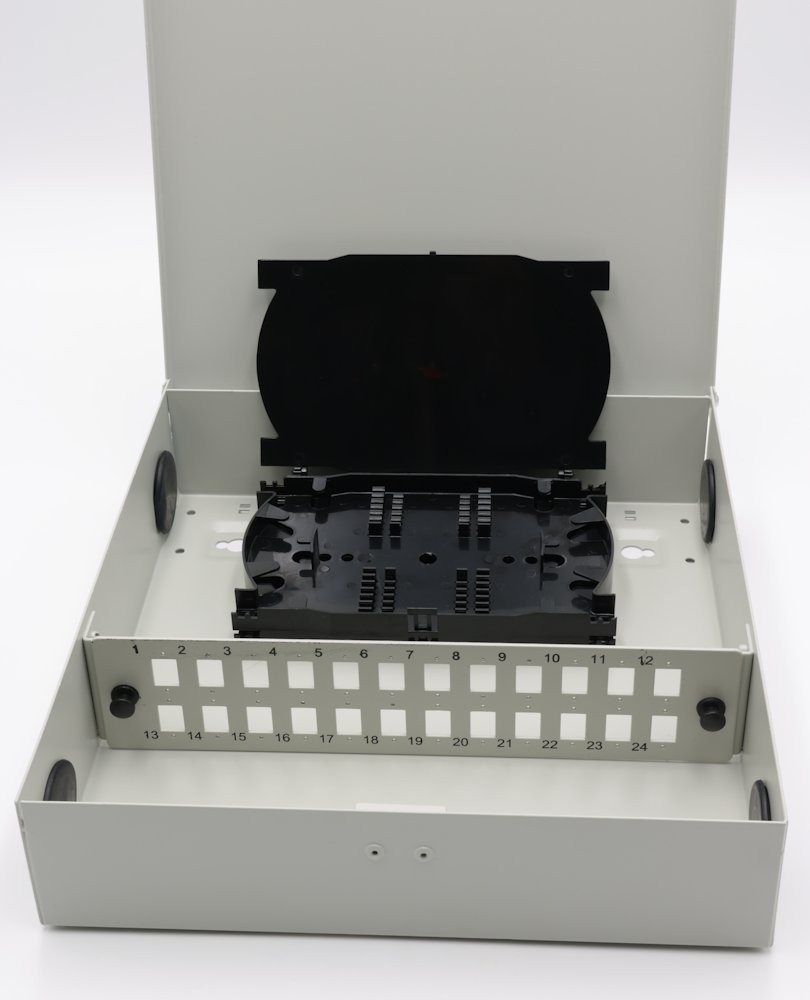 XtendLan nástěnný optický rozvaděč, 24x simplex SC nebo duplex LC